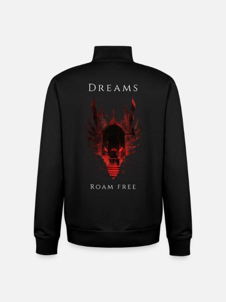 Dreams Roam Free - Unisex Organic Zip Sweatshirt by Stanley/Stella - black