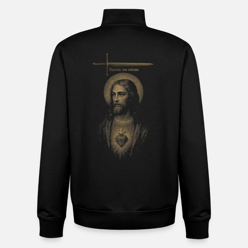 Discernment, not judgement. - Unisex Organic Zip Sweatshirt by Stanley/Stella - black