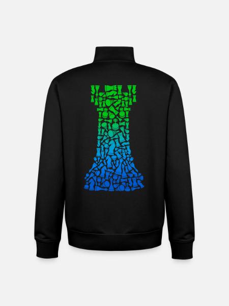 Jeu d’échecs Pièces d’échecs Joueur d’échecs - Sweat zippé unisexe en coton bio Stanley/Stella - noir