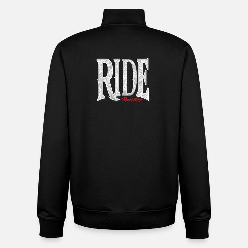 Ride Road King - Unisex Organic Zip Sweatshirt von Stanley/Stella - Schwarz