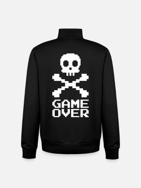Endgame (white) - Unisex Organic Zip Sweatshirt by Stanley/Stella - black