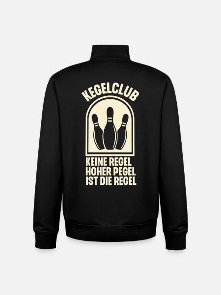 Bowling Bowling Club - Unisex Organic Zip Sweatshirt by Stanley/Stella - black