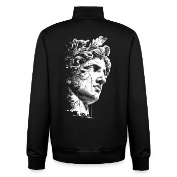 Ancient Greek Statue - Classical Art - Unisex Organic Zip Sweatshirt by Stanley/Stella - black - Back - AI Model Male 185 light (185cm)