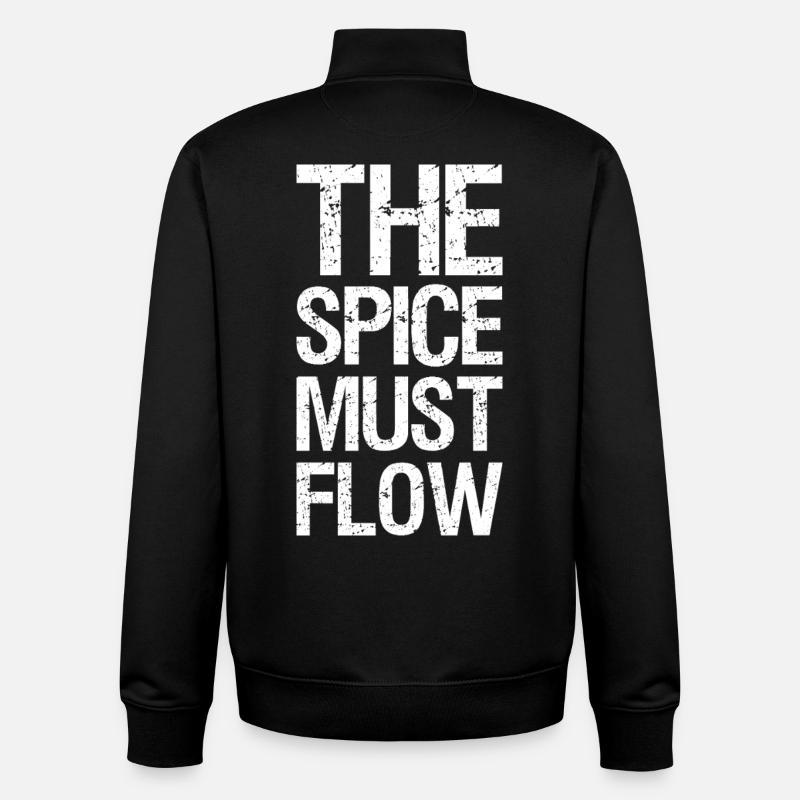 the spice must flow - Unisex Organic Zip Sweatshirt von Stanley/Stella - Schwarz