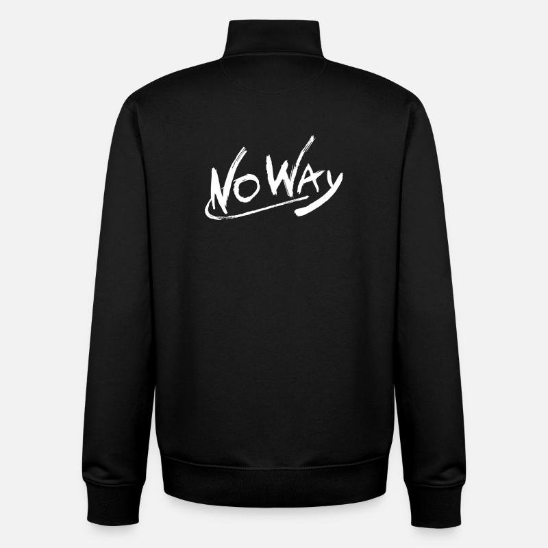 NoWay Logo - Unisex Organic Zip Sweatshirt von Stanley/Stella - Schwarz