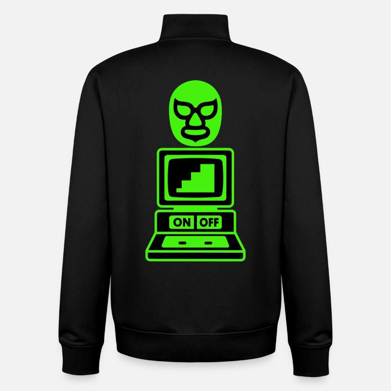 Computer Cult - Unisex Organic Zip Sweatshirt von Stanley/Stella - Schwarz