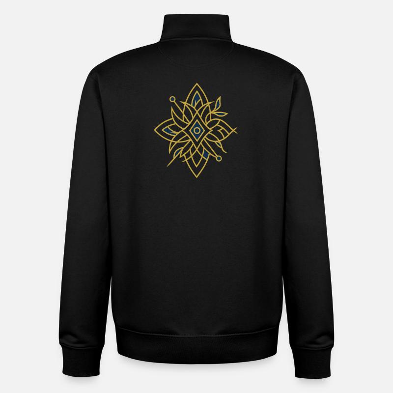 Avi Collection – Elite Geometry Emblem - Unisex Organic Zip Sweatshirt von Stanley/Stella - Schwarz