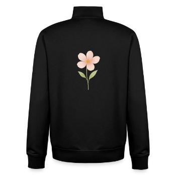 file_00000000240461f7995ea5f099190306 - Unisex Organic Zip Sweatshirt von Stanley/Stella - Schwarz - Hinten - AI Model Male 185 light (185cm)