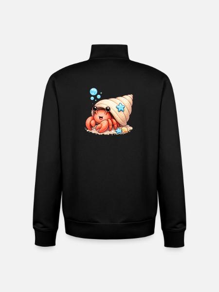 Krebs - Unisex Organic Zip Sweatshirt von Stanley/Stella - Schwarz