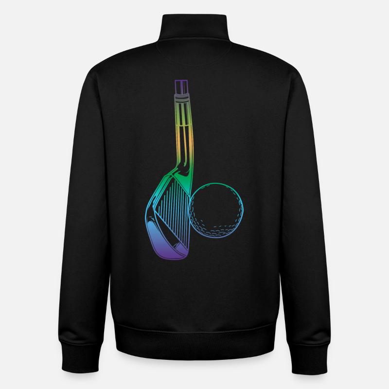 Golfe - Sweat zippé unisexe en coton bio Stanley/Stella - noir