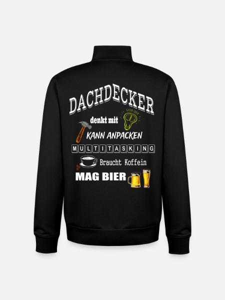 Dachdecker - Unisex Organic Zip Sweatshirt von Stanley/Stella - Schwarz