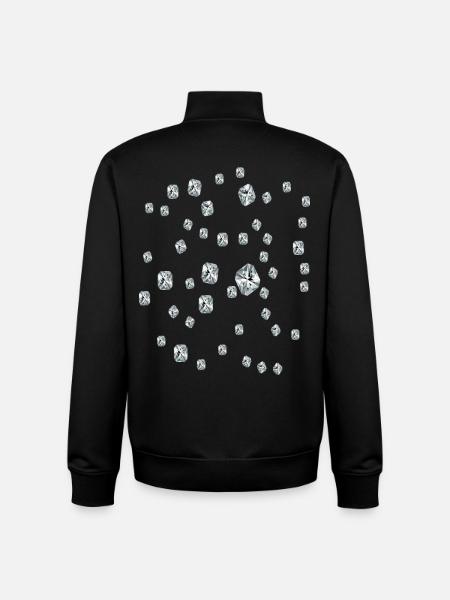 diamant - Sweat zippé unisexe en coton bio Stanley/Stella - noir