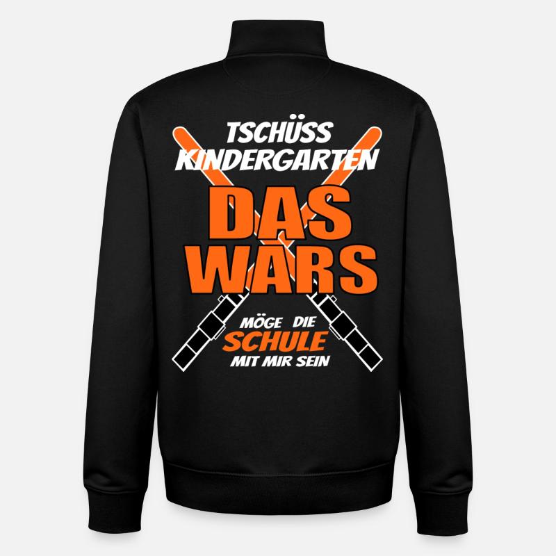 Schulanfänger - Unisex Organic Zip Sweatshirt von Stanley/Stella - Schwarz