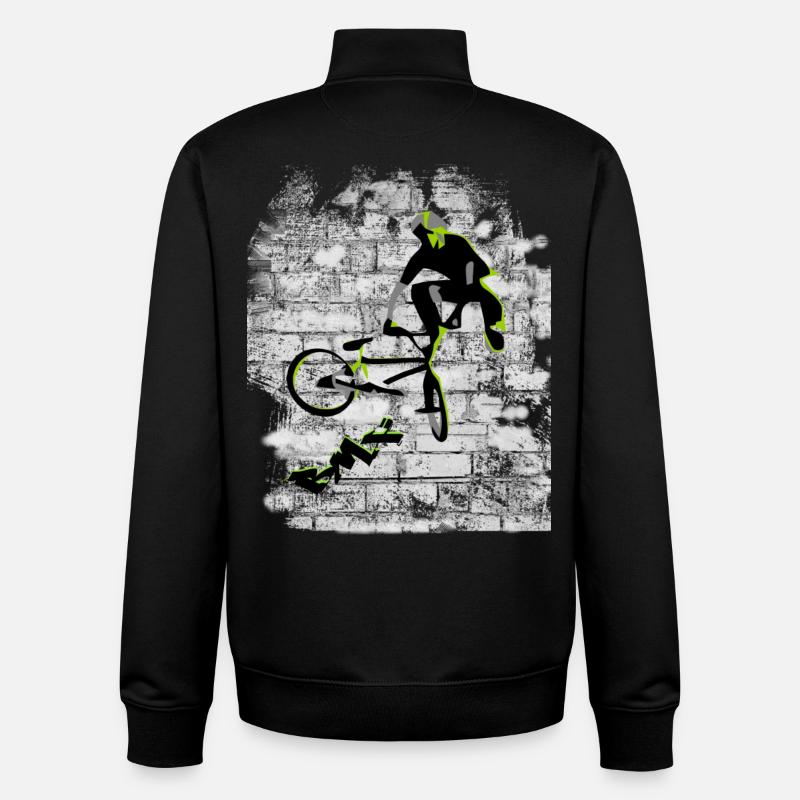 BMX - Unisex Organic Zip Sweatshirt von Stanley/Stella - Schwarz