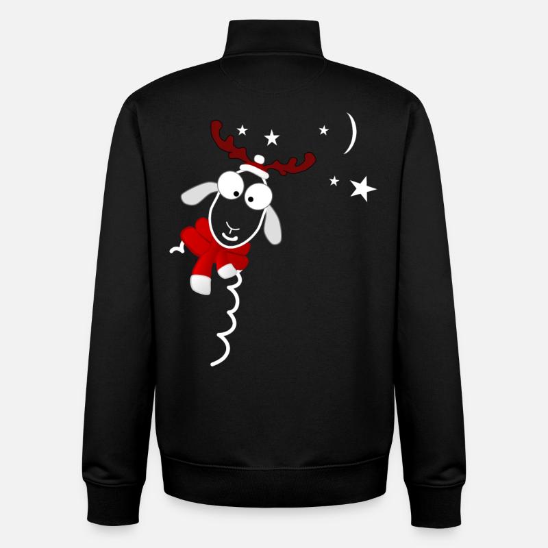 Noël - Sweat zippé unisexe en coton bio Stanley/Stella - noir