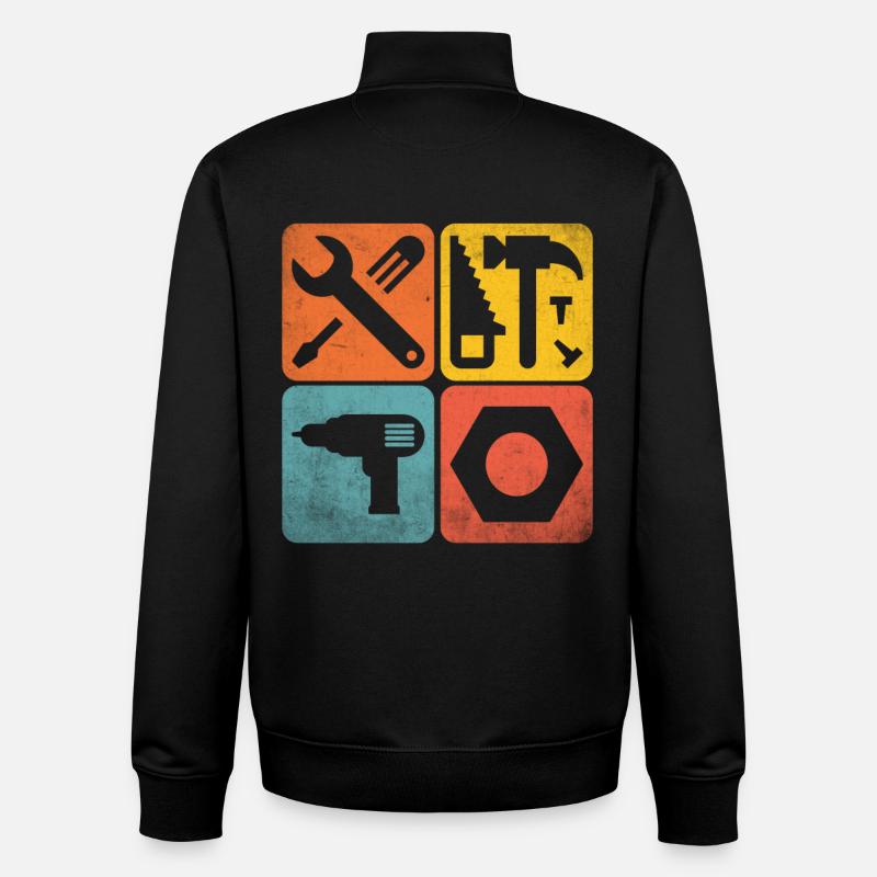 Tools - Unisex Organic Zip Sweatshirt by Stanley/Stella - black