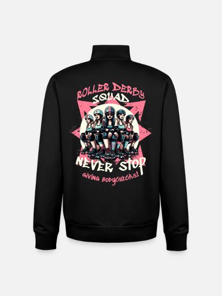 Roller Derby Squad - Unisex Organic Zip Sweatshirt by Stanley/Stella - black