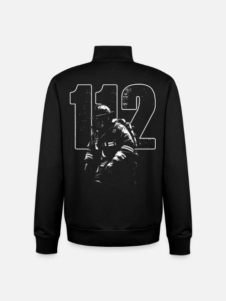 Feuerwehrheld 12 Flammenbild - Unisex Organic Zip Sweatshirt von Stanley/Stella - Schwarz