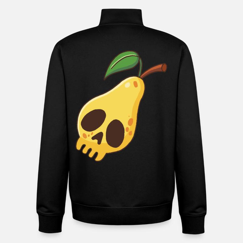 Birnenschädel - Unisex Organic Zip Sweatshirt von Stanley/Stella - Schwarz