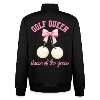 Golf Queen Lustige Golferin Frauen beim Golfen - Unisex Organic Zip Sweatshirt von Stanley/Stella - Schwarz - Hinten - AI Model Male 185 light (185cm)