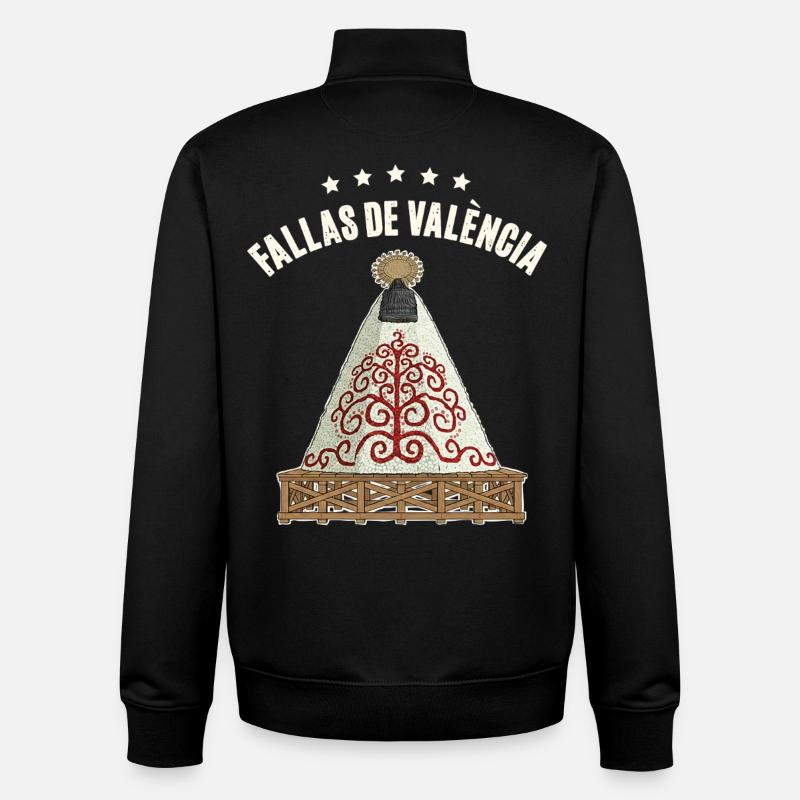 Fallas De Valencia Blumen - Unisex Organic Zip Sweatshirt von Stanley/Stella - Schwarz