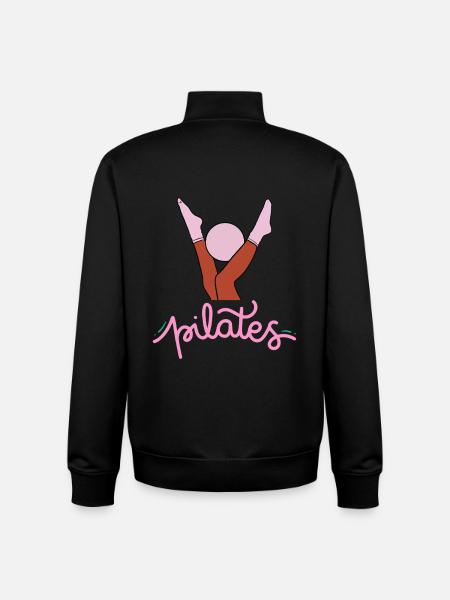 Pilates Élan Rose - Unisex Organic Zip Sweatshirt by Stanley/Stella - black