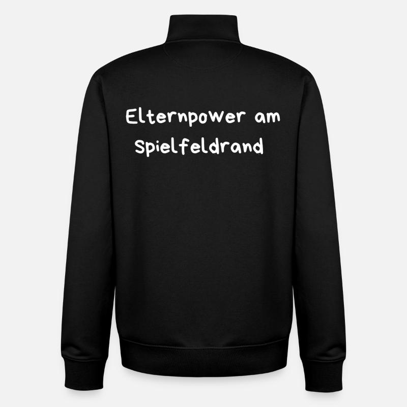 Elternfanblock - Unisex Organic Zip Sweatshirt von Stanley/Stella - Schwarz