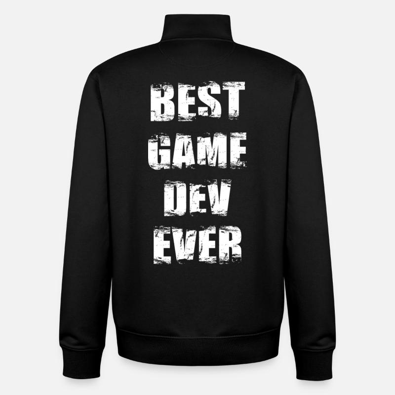 Game Developer - Unisex Organic Zip Sweatshirt by Stanley/Stella - black