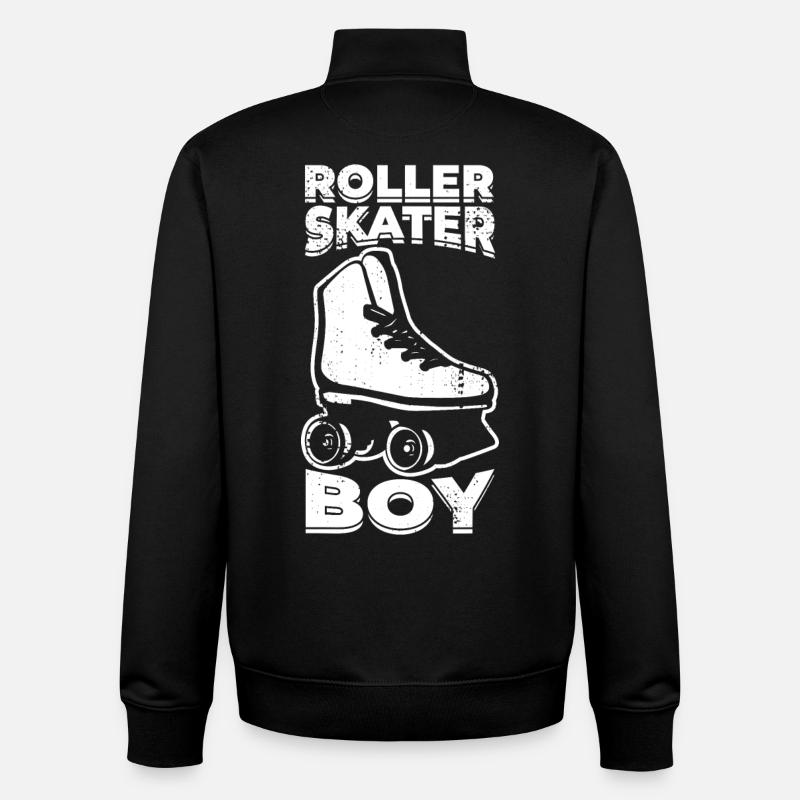 Roller Skater Junge - Unisex Organic Zip Sweatshirt von Stanley/Stella - Schwarz