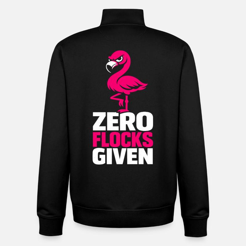 Zéro volée donnée - Sweat zippé unisexe en coton bio Stanley/Stella - noir