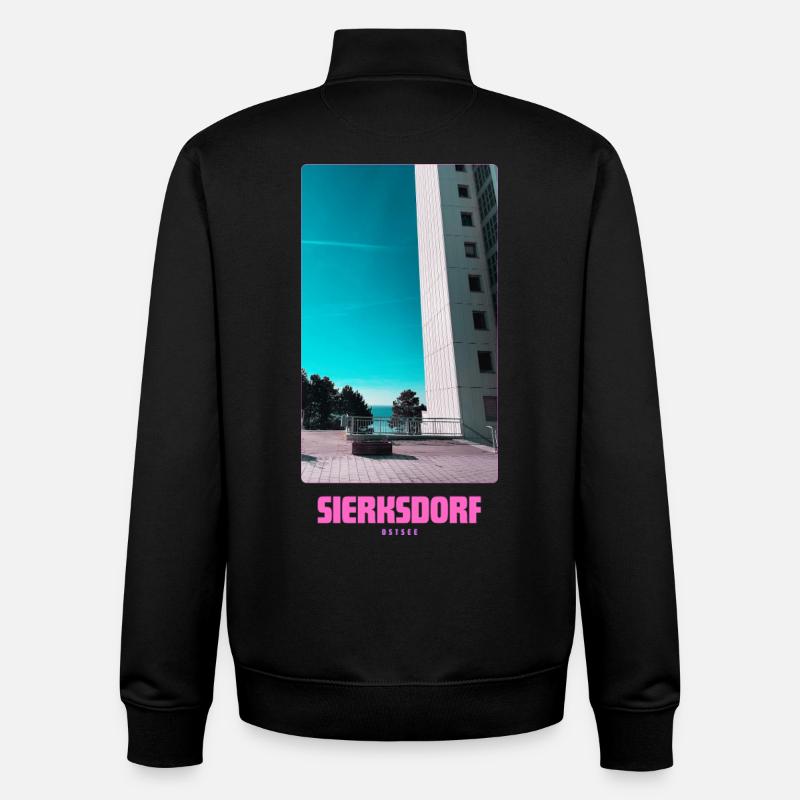 Sierksdorf _ Ostsee - Unisex Organic Zip Sweatshirt von Stanley/Stella - Schwarz