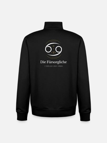 Krebs Sternzeichen Emblem - Unisex Organic Zip Sweatshirt von Stanley/Stella - Schwarz