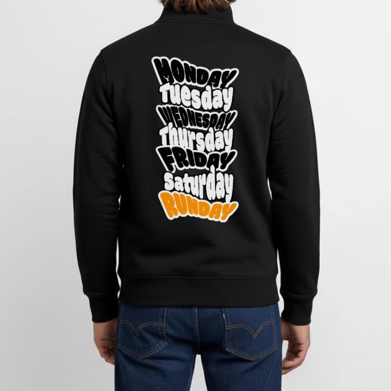 SUNDAY IS RUNDAY. Longrun oder ausschlafen? Unisex Organic Zip Sweatshirt von Stanley/Stella