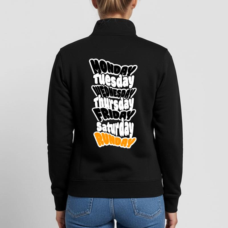 SUNDAY IS RUNDAY. Longrun oder ausschlafen? Unisex Organic Zip Sweatshirt von Stanley/Stella