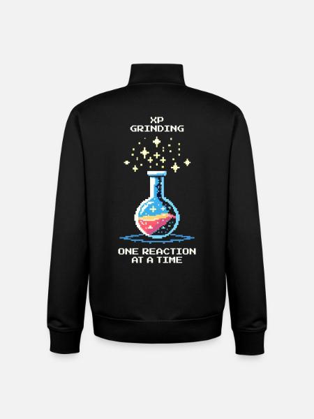 Grinding XP – reaction by reaction | Chemistry - Unisex Organic Zip Sweatshirt by Stanley/Stella - black