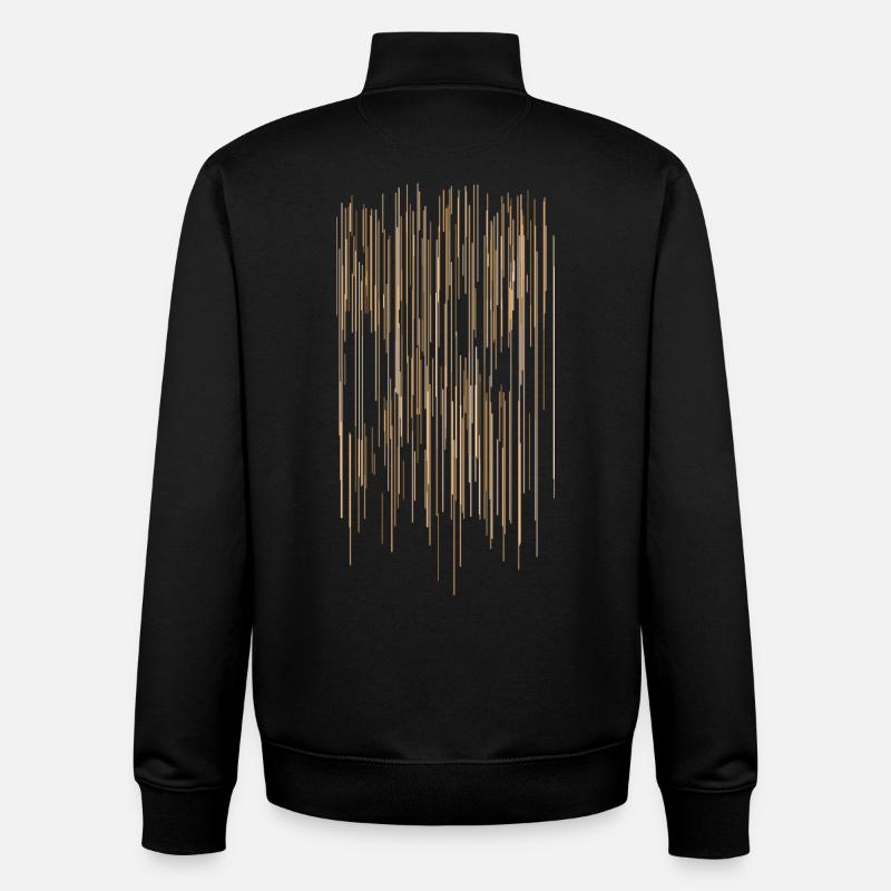 Stripe Pattern / Background - Unisex Organic Zip Sweatshirt by Stanley/Stella - black
