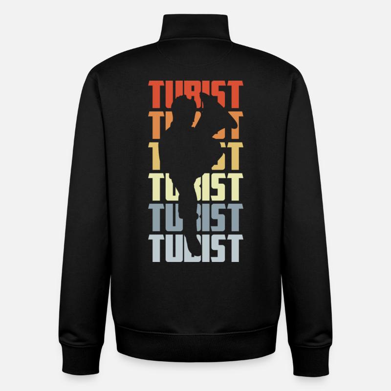 Joueurs de tuba - Sweat zippé unisexe en coton bio Stanley/Stella - noir