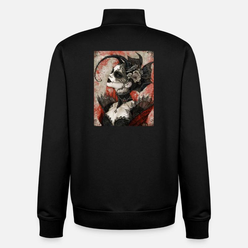 Dark Gothic Diva - Unisex Organic Zip Sweatshirt by Stanley/Stella - black