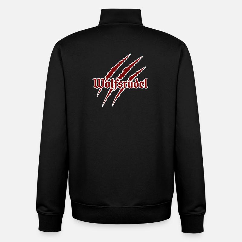 Wolfsrudel - Unisex Organic Zip Sweatshirt von Stanley/Stella - Schwarz