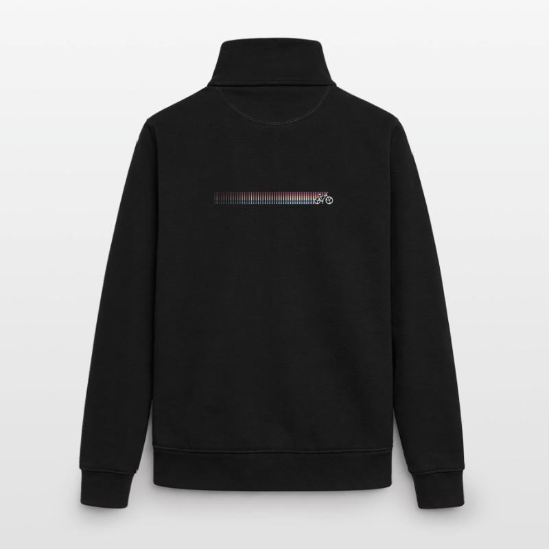 Dégradé code-barres Sunset Sweat zippé unisexe en coton bio Stanley/Stella