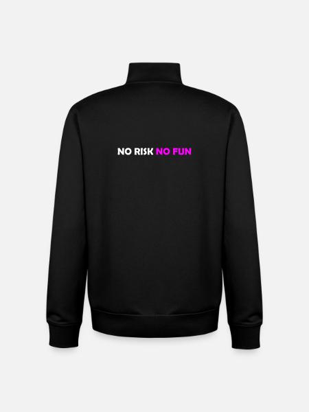 No Risk - Unisex Organic Zip Sweatshirt by Stanley/Stella - black