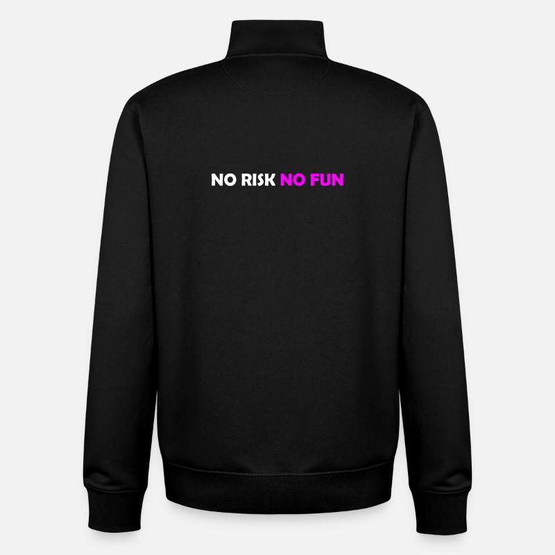 Kein Risiko - Unisex Organic Zip Sweatshirt von Stanley/Stella - Schwarz
