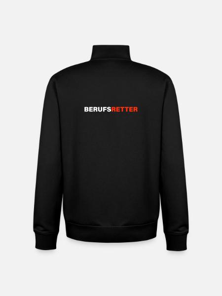 Professional rescuer - Unisex Organic Zip Sweatshirt by Stanley/Stella - black