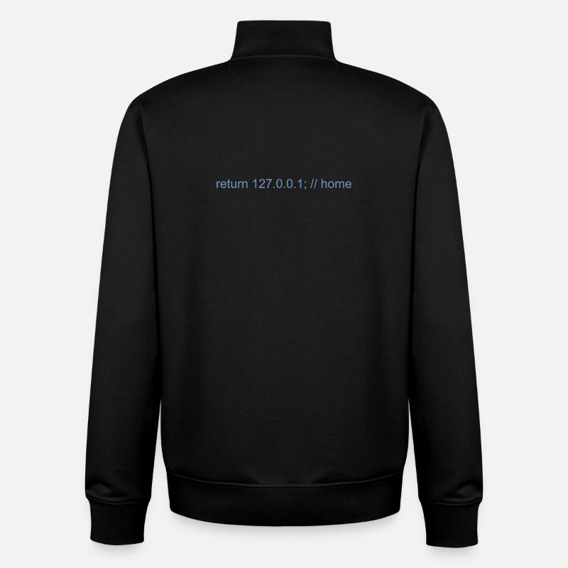 Programmierer Nerd IT Witz Developer Zuhause - Unisex Organic Zip Sweatshirt von Stanley/Stella - Schwarz