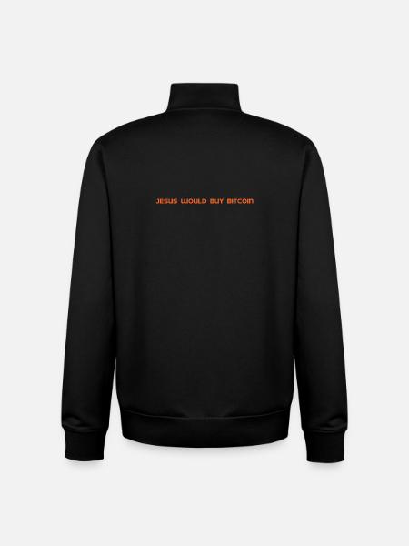 Jesus would buy Bitcoin - Unisex Organic Zip Sweatshirt von Stanley/Stella - Schwarz