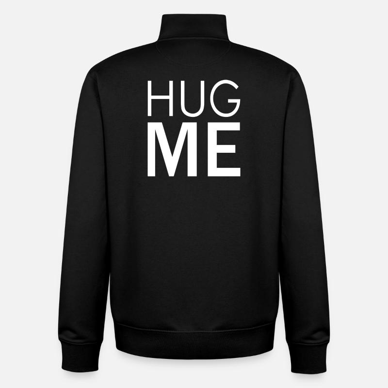 Hug Me (dark) - Unisex Organic Zip Sweatshirt von Stanley/Stella - Schwarz