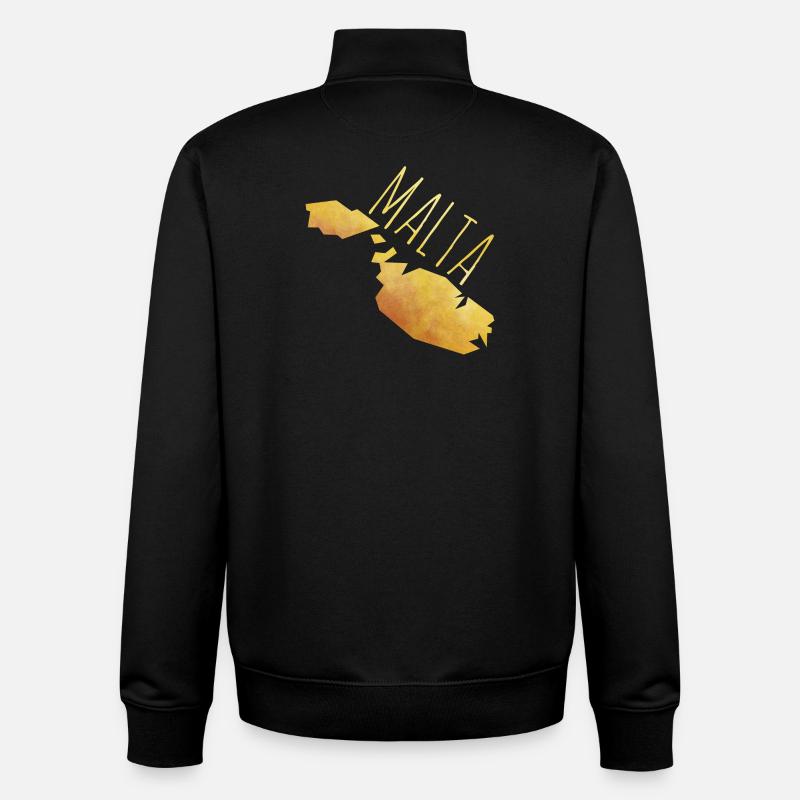 malta - Unisex Organic Zip Sweatshirt von Stanley/Stella - Schwarz