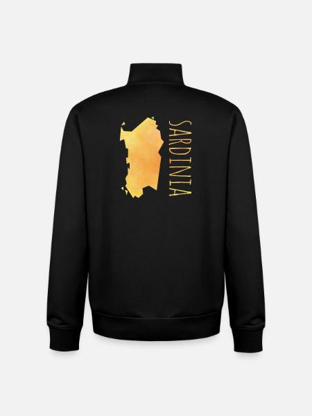 sardinia - Sweat zippé unisexe en coton bio Stanley/Stella - noir