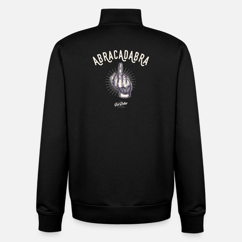Abracadabra - Sweat zippé unisexe en coton bio Stanley/Stella - noir
