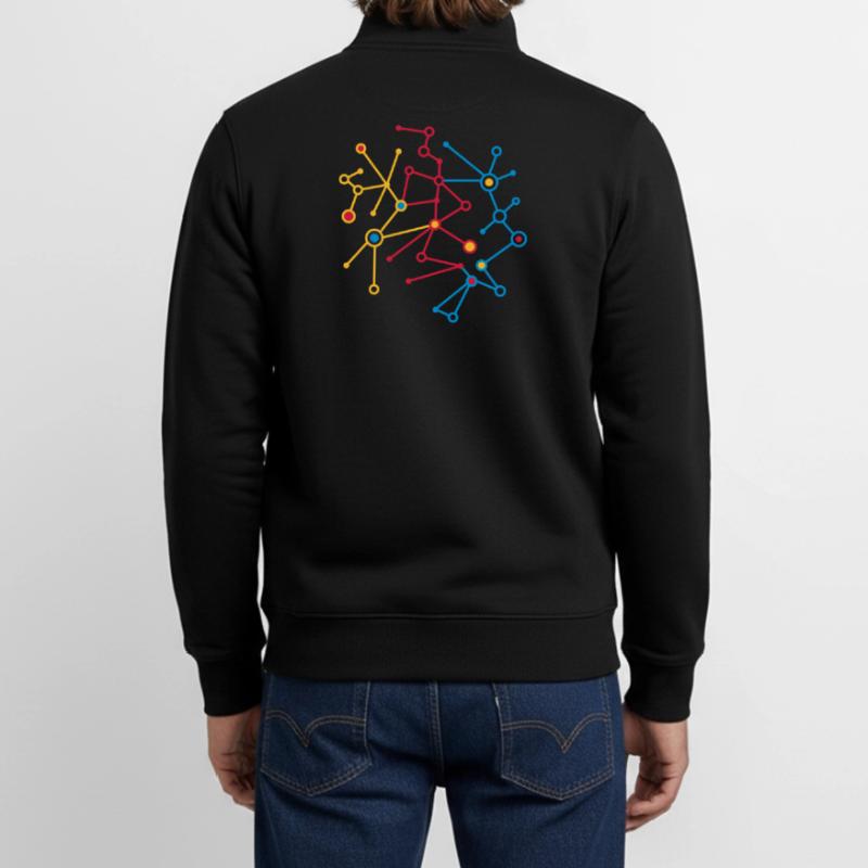 molecular pattern Unisex Organic Zip Sweatshirt by Stanley/Stella